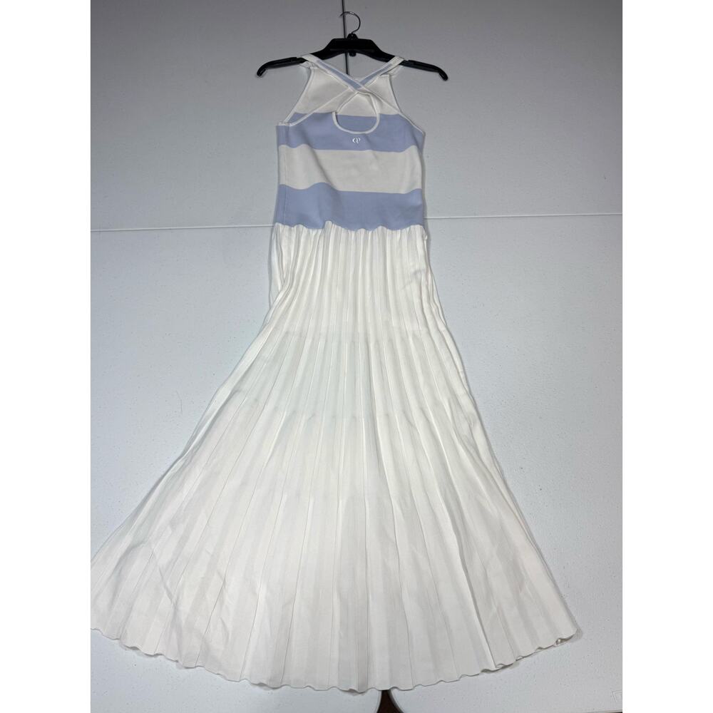 Claudie Pierlot Mimosa knit pleated Maxi Dress Size Small - Picture 8 of 10